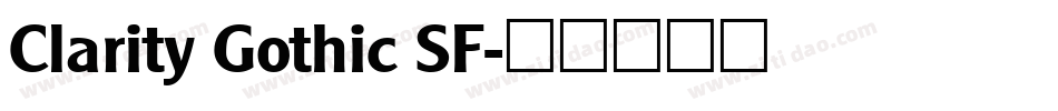 Clarity Gothic SF字体转换